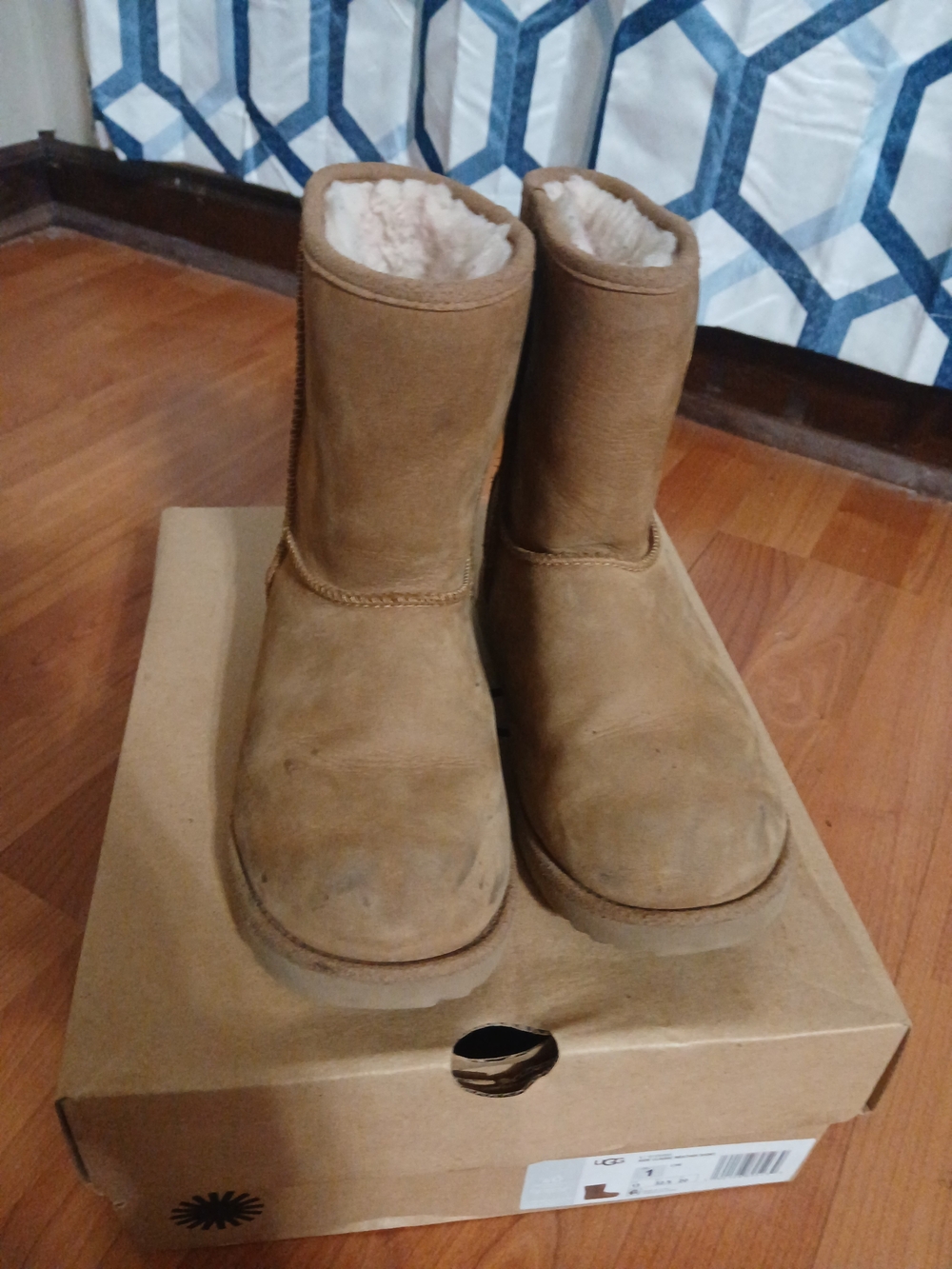 UGG Tall Suede Boots in Chestnut Brown